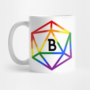 Bisexual Pride Rainbow Dice Mug